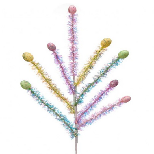 Easter Egg Tinsel Spray - 26"