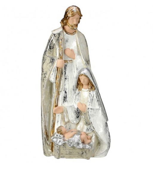 19.5" Nativity Piece – Holy Family - Elegant Christmas Decoration