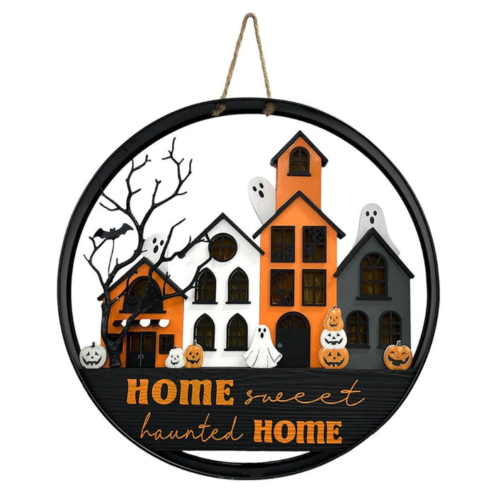 18-inch LED haunted house Halloween wall decoration