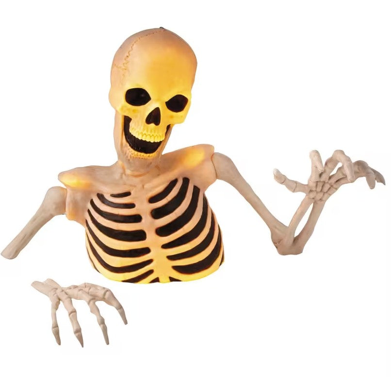 light-up skeleton groundbreaker Halloween graveyard prop