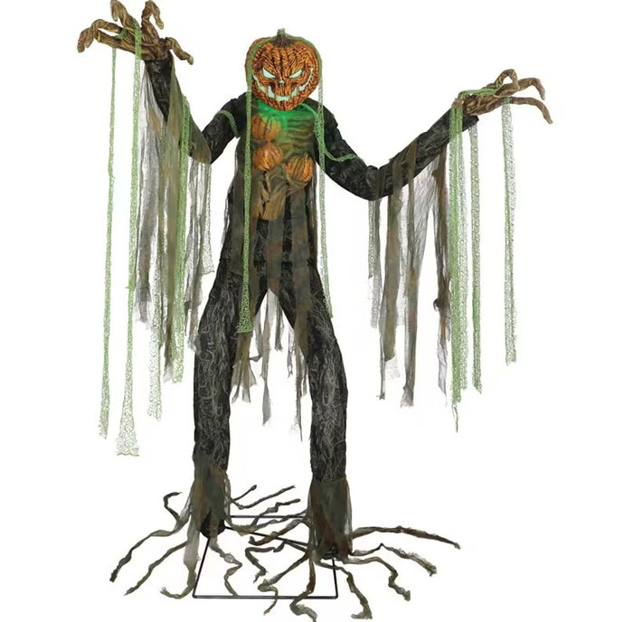 7-foot animated light-up pumpkin tree monster Halloween decoration