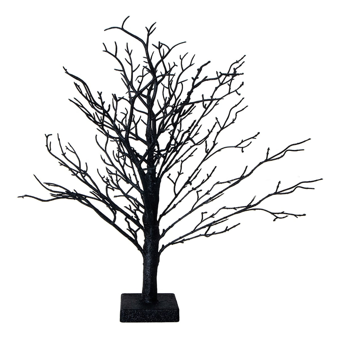 black branched Halloween tabletop tree for seasonal ornaments