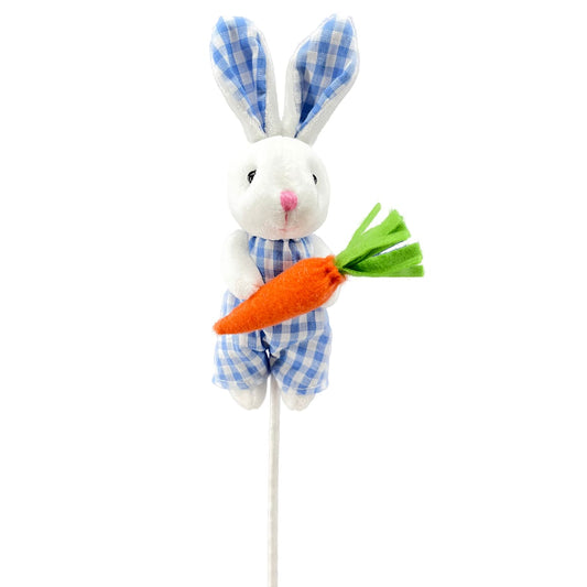 12" Blue Bunny Pick - Charming Easter and Spring Décor