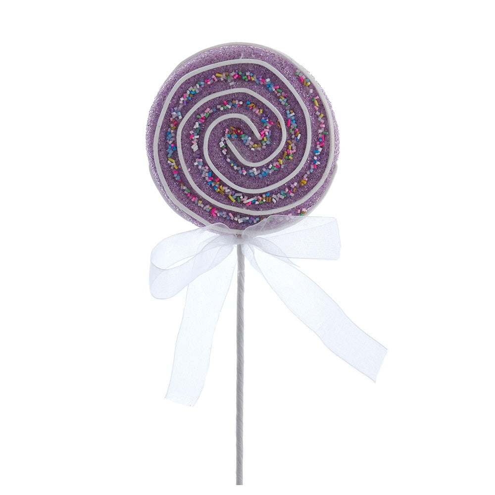 13.75" Pink and Purple Lollipop Picks – Fun and Festive Christmas Decorations