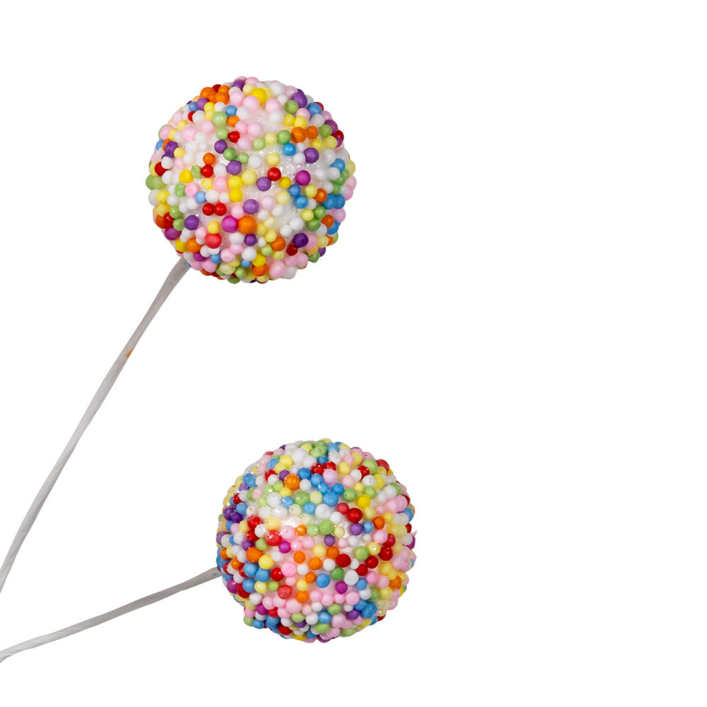 25.5-inch glittered ball Christmas spray alternate view 5