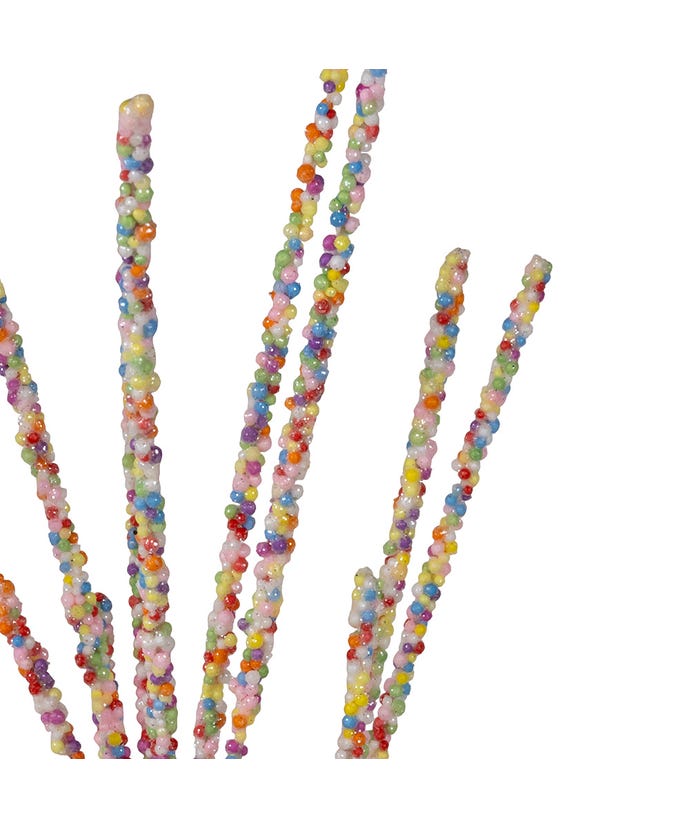 30-inch candy bead Christmas spray alternate view 2