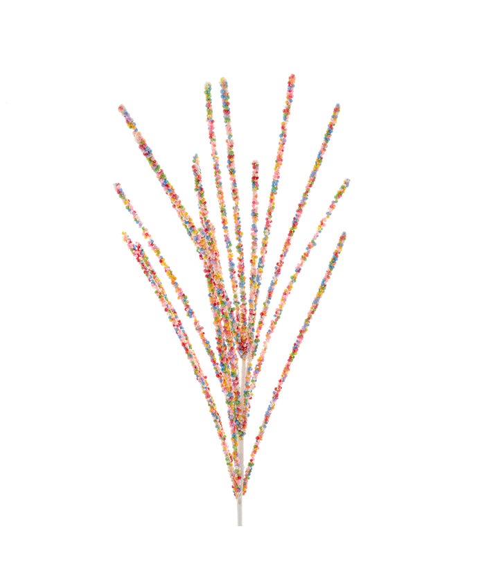 30" Candy Bead Spray - Colorful and Fun Christmas Decor