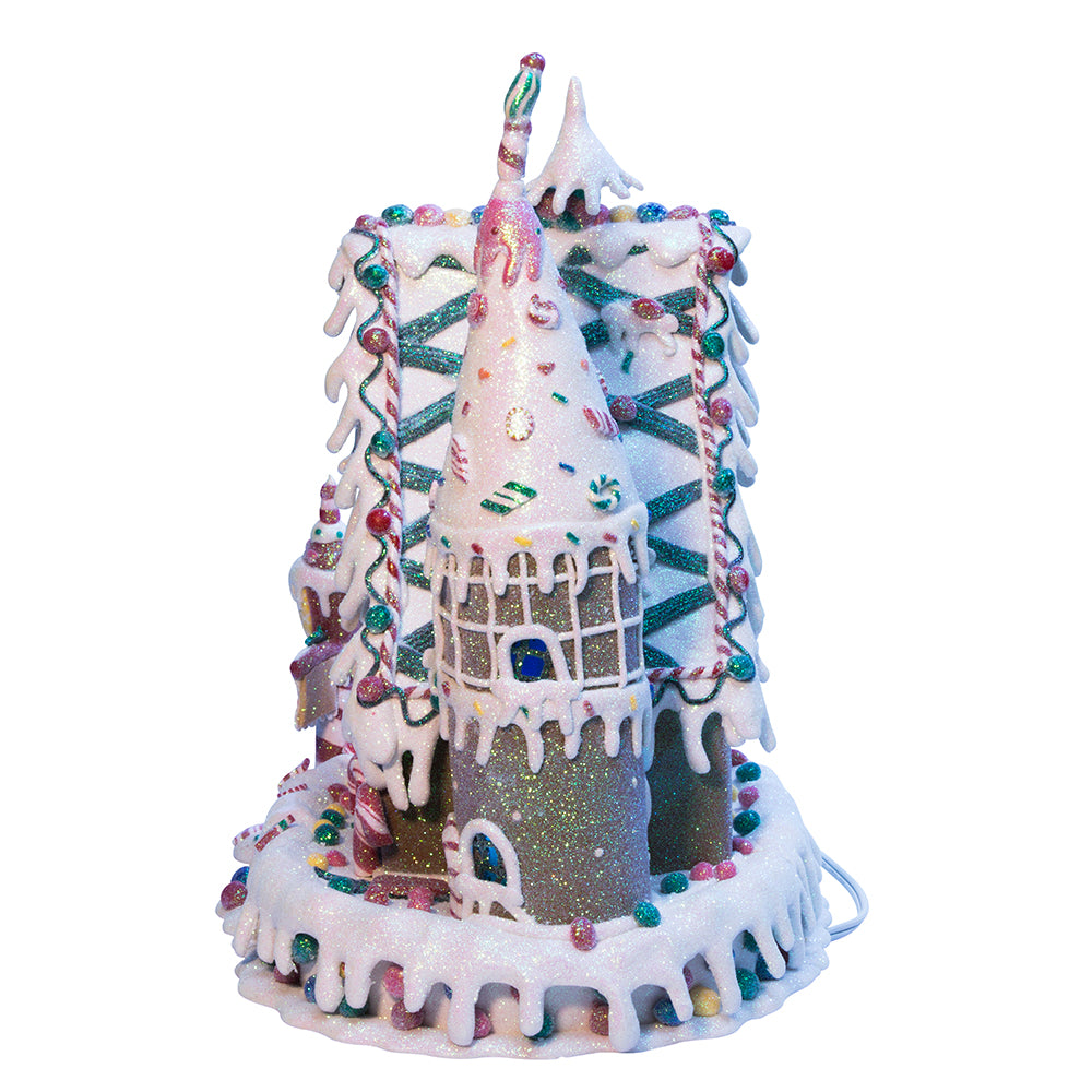 lighted gingerbread house Christmas decor alternate view 6