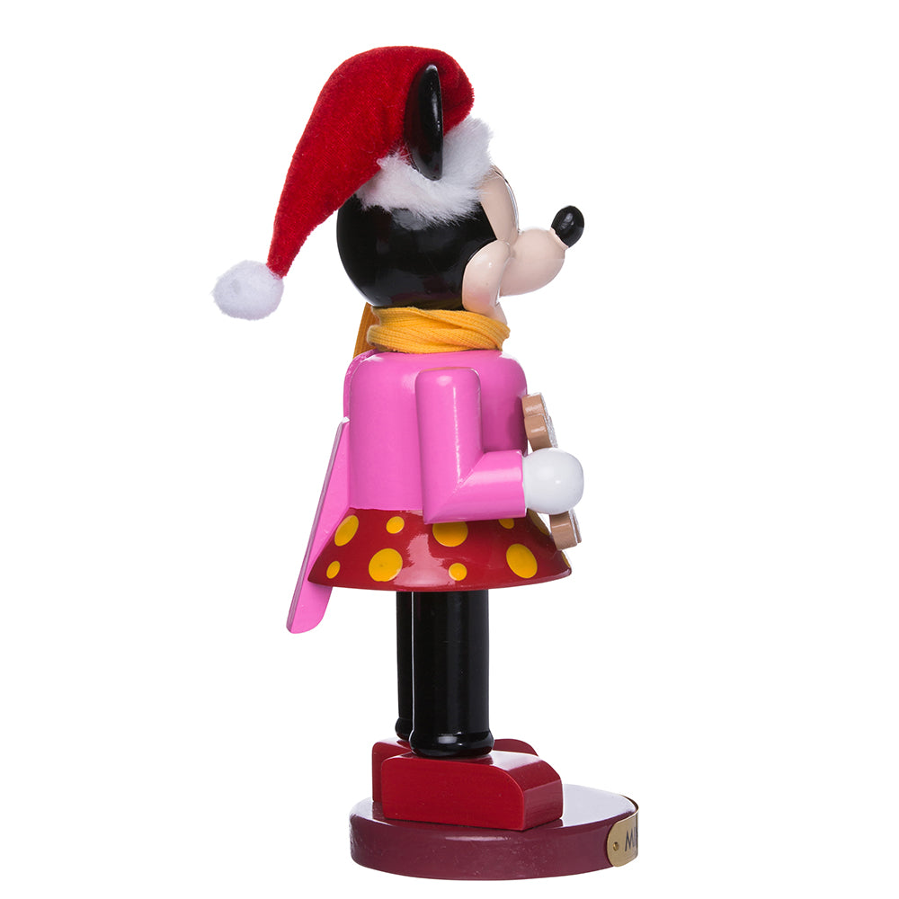 10" Disney® Minnie Mouse Nutcracker with Gingerbread Doll – Festive Christmas Decoration