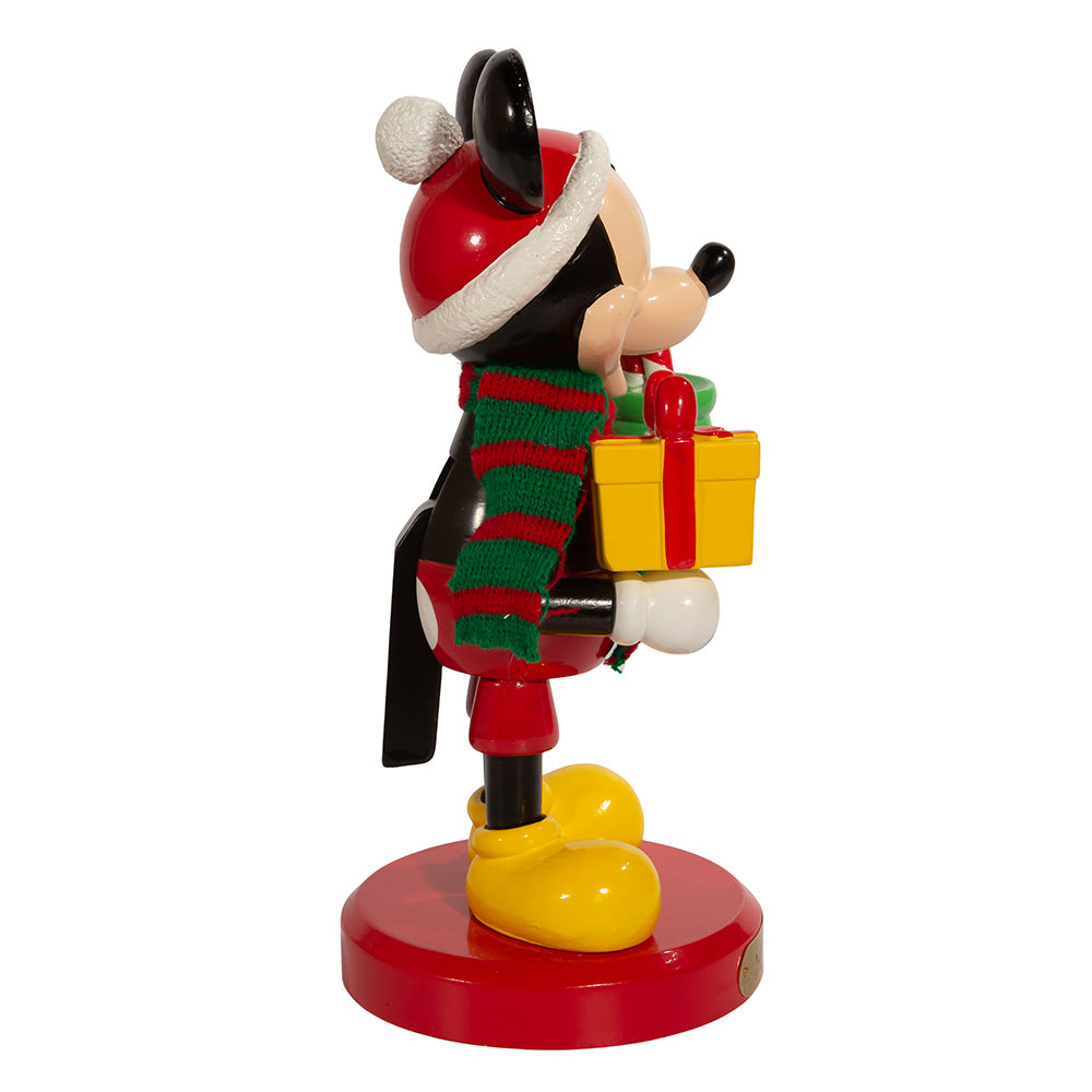 10" Disney® Mickey Mouse Nutcracker with Present – Classic Christmas Decoration