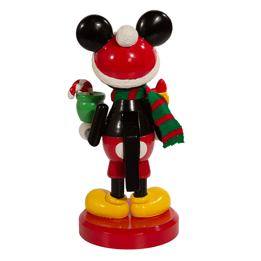 10" Disney® Mickey Mouse Nutcracker with Present – Classic Christmas Decoration