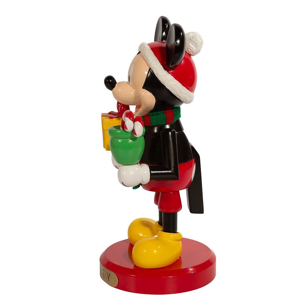 10" Disney® Mickey Mouse Nutcracker with Present – Classic Christmas Decoration