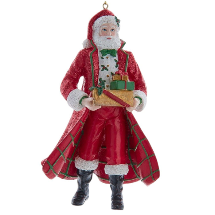 4.75" Fancy Santa Resin Christmas Ornament