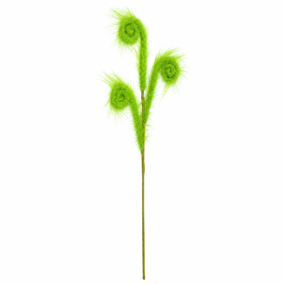 30" Grinch-Inspired Lime Green Fuzzy Curl Christmas Spray