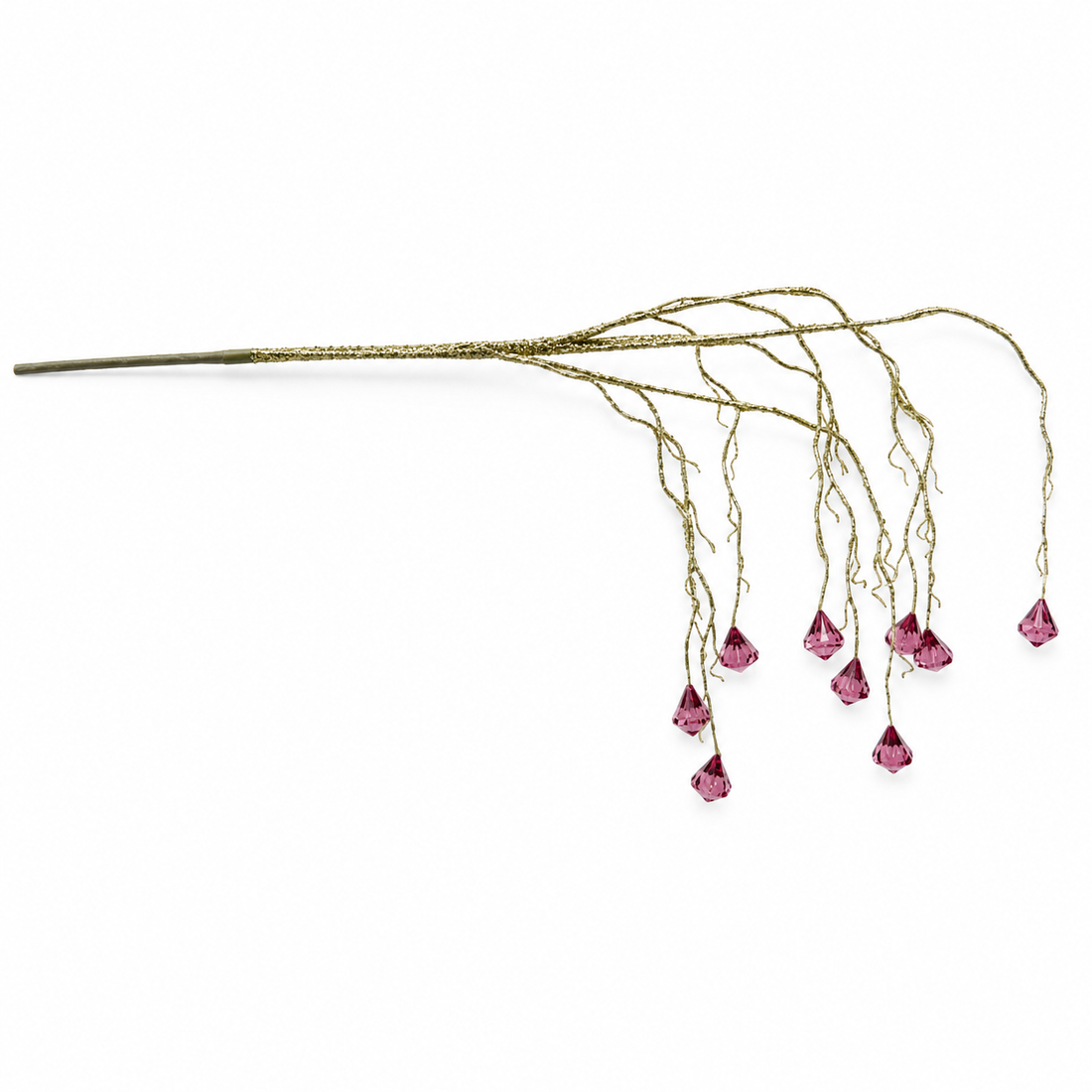 36" Gem Christmas Tree Stem with Hanging Crystal-Look Drops