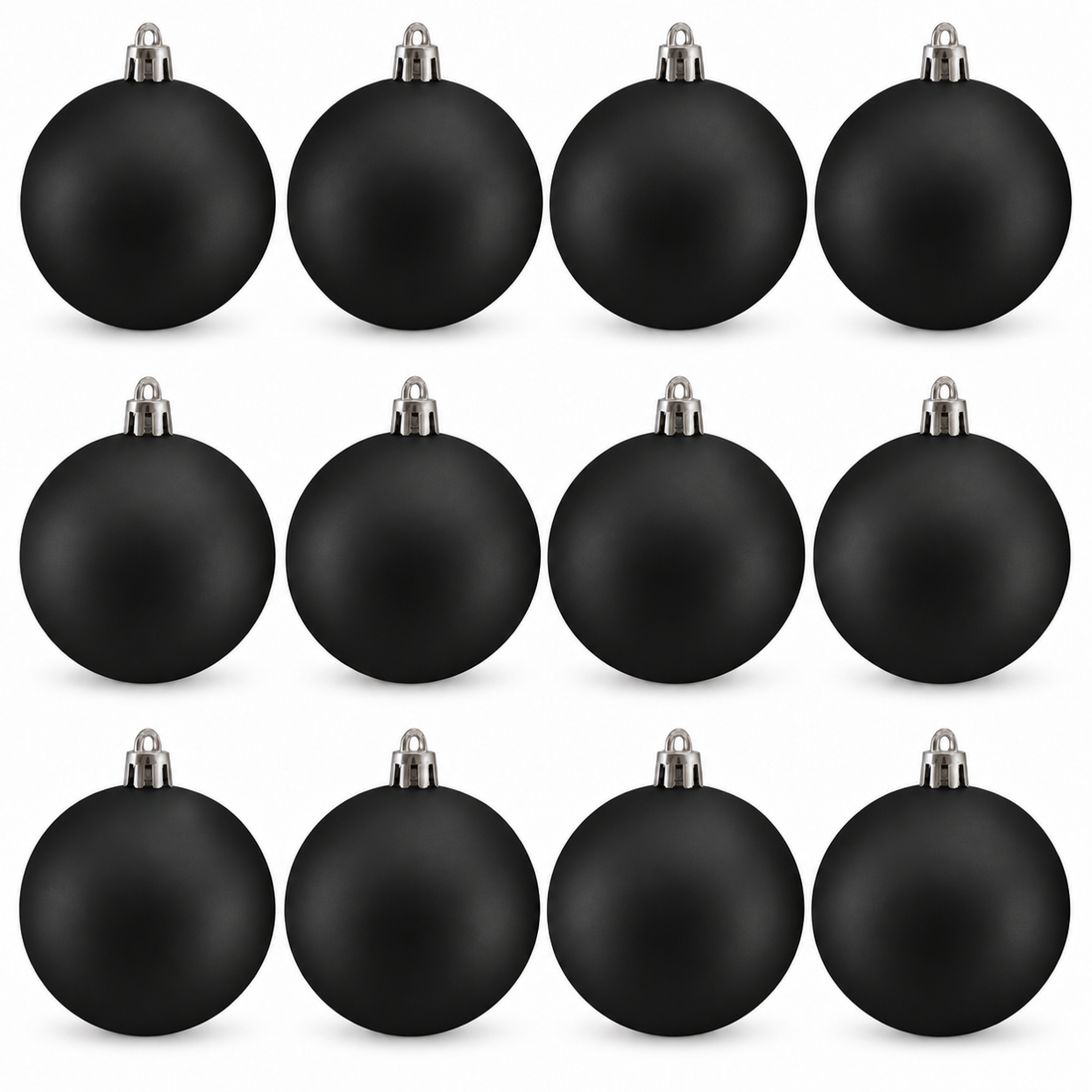 80mm Matte Christmas Ball Ornaments, Set of 12