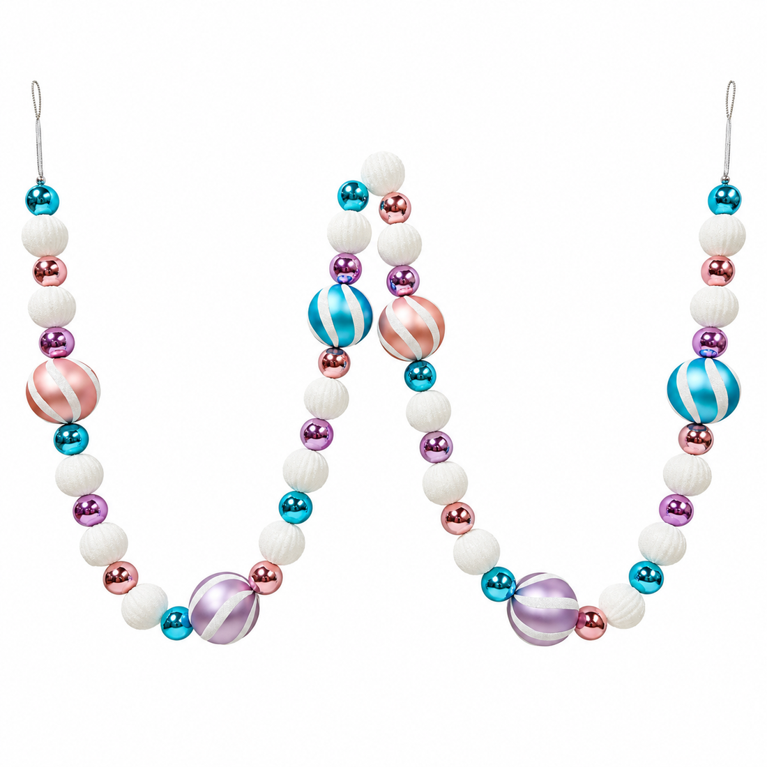 72" Shatterproof Christmas Ball Ornament Garland