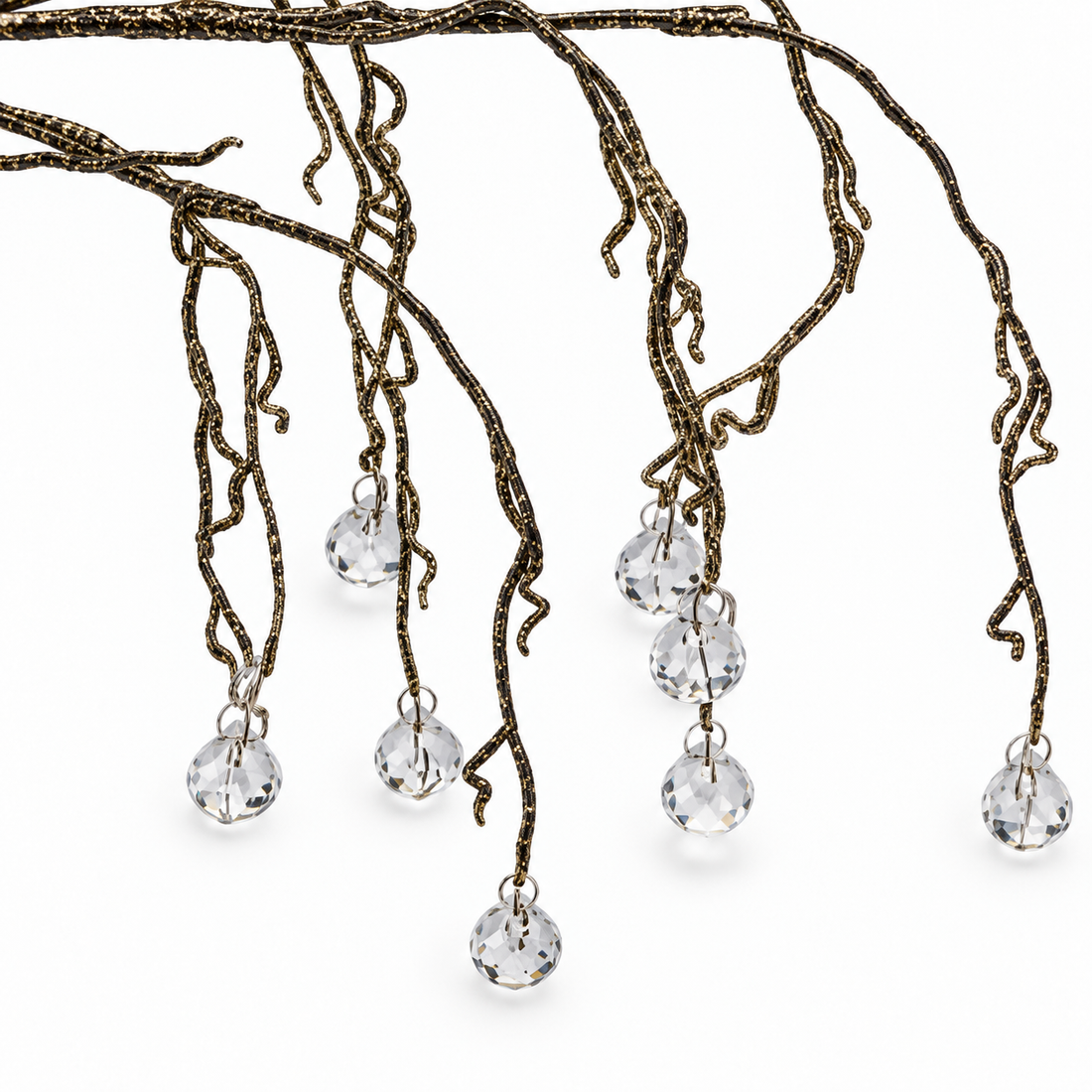 36" Gem Christmas Tree Stem with Hanging Crystal-Look Drops