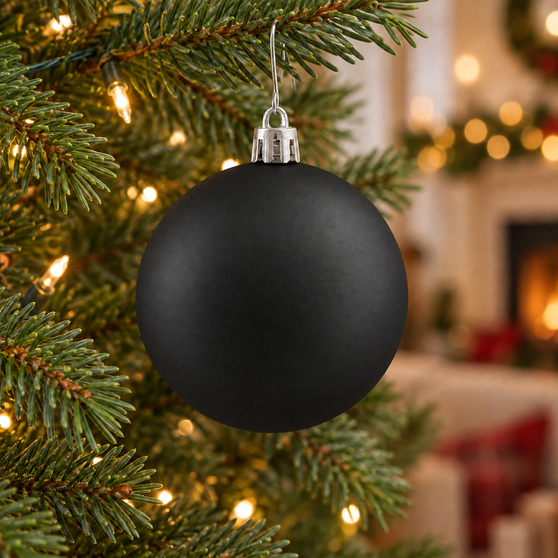 80mm Matte Christmas Ball Ornaments, Set of 12