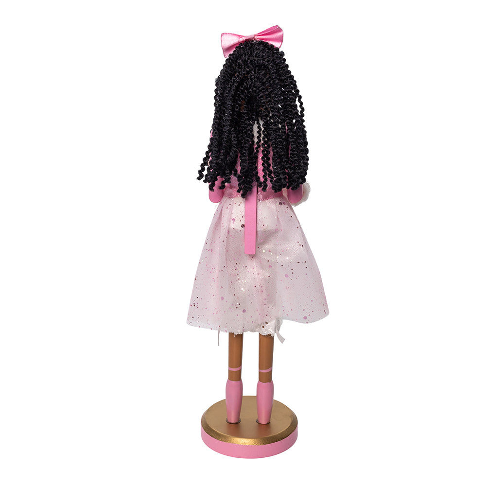 12" African American Clara Nutcracker -  Elegant Christmas Decoration