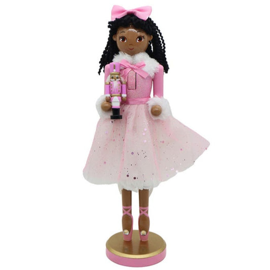 12" African American Clara Nutcracker -  Elegant Christmas Decoration