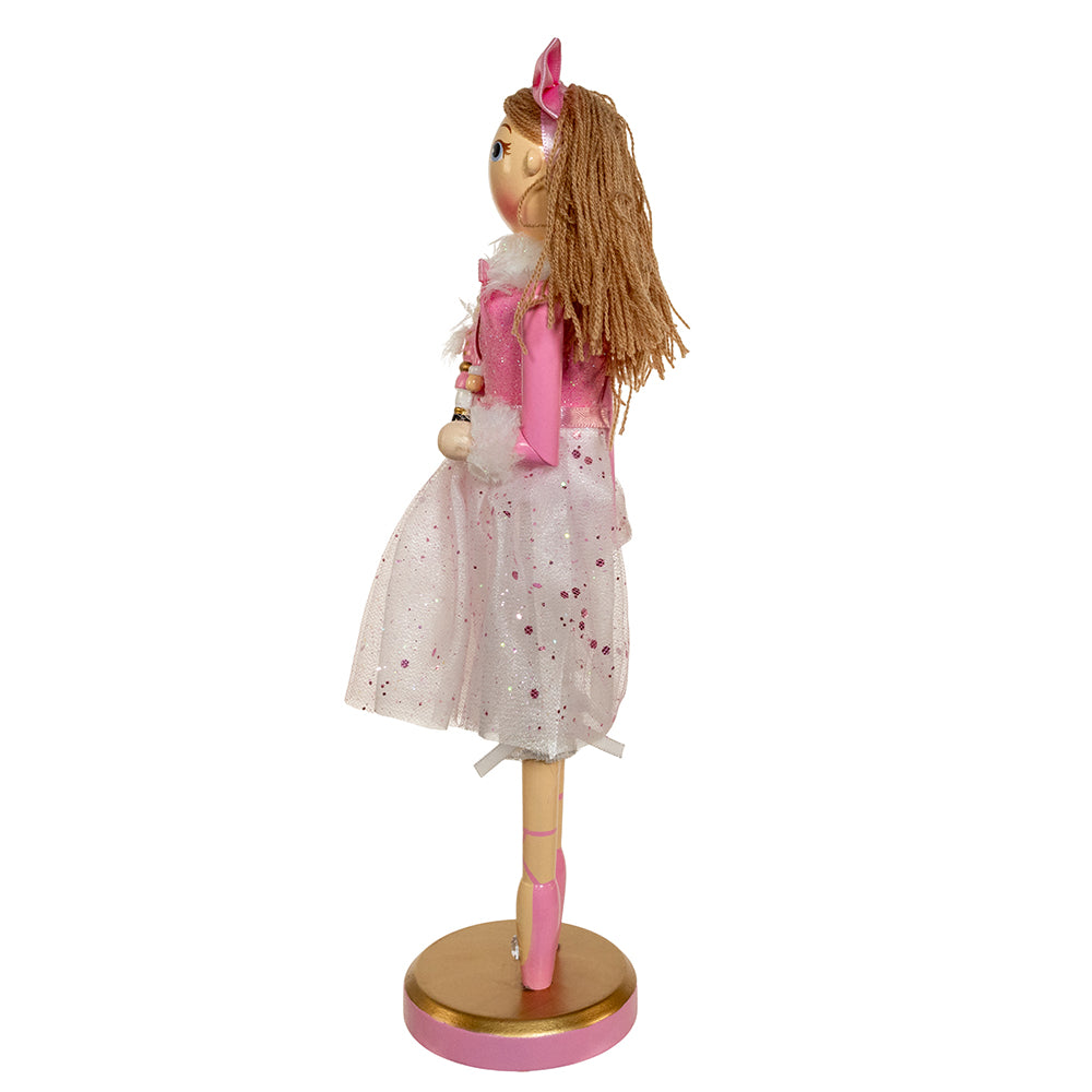 12" Blond Clara Ballerina Nutcracker – Elegant Christmas Decoration