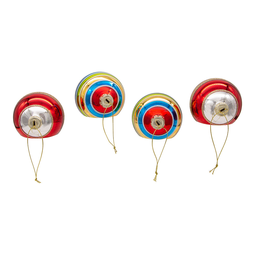 vintage tinsel glass Christmas ornaments alternate view 2