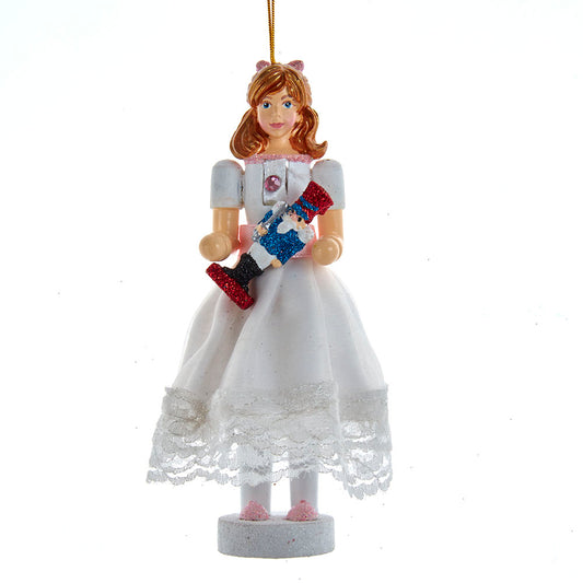 6" Clara Nutcracker Ornament – Elegant Nutcracker-Themed Christmas Decoration