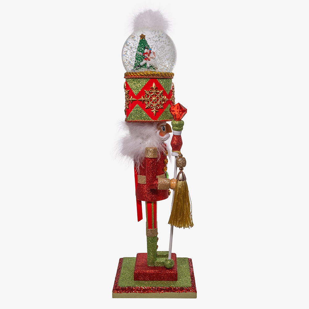 16" Nutcrackers Soldier with Musical Water Globe