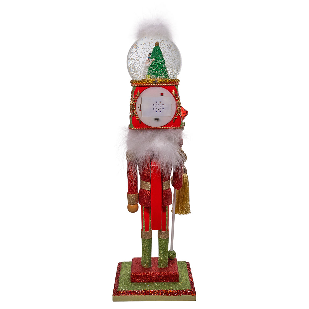 16" Nutcrackers Soldier with Musical Water Globe