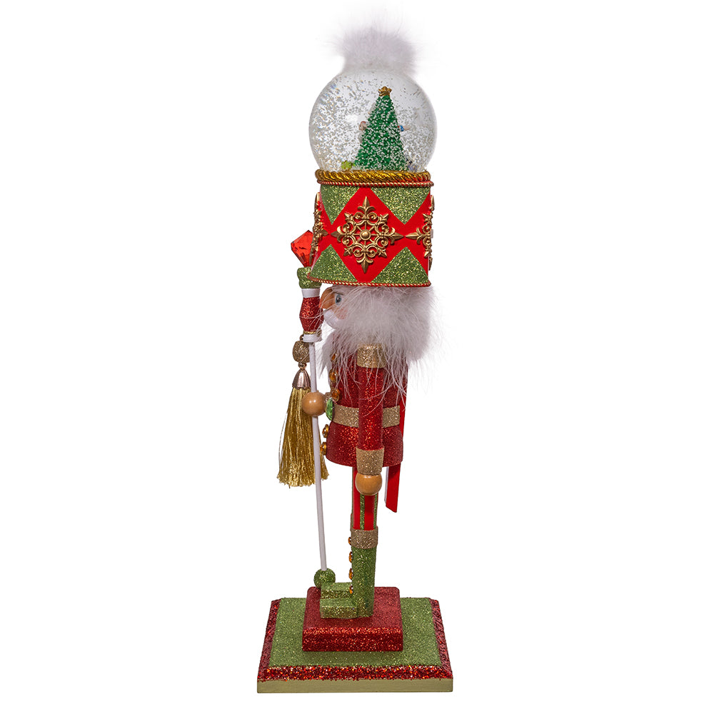 16" Nutcrackers Soldier with Musical Water Globe