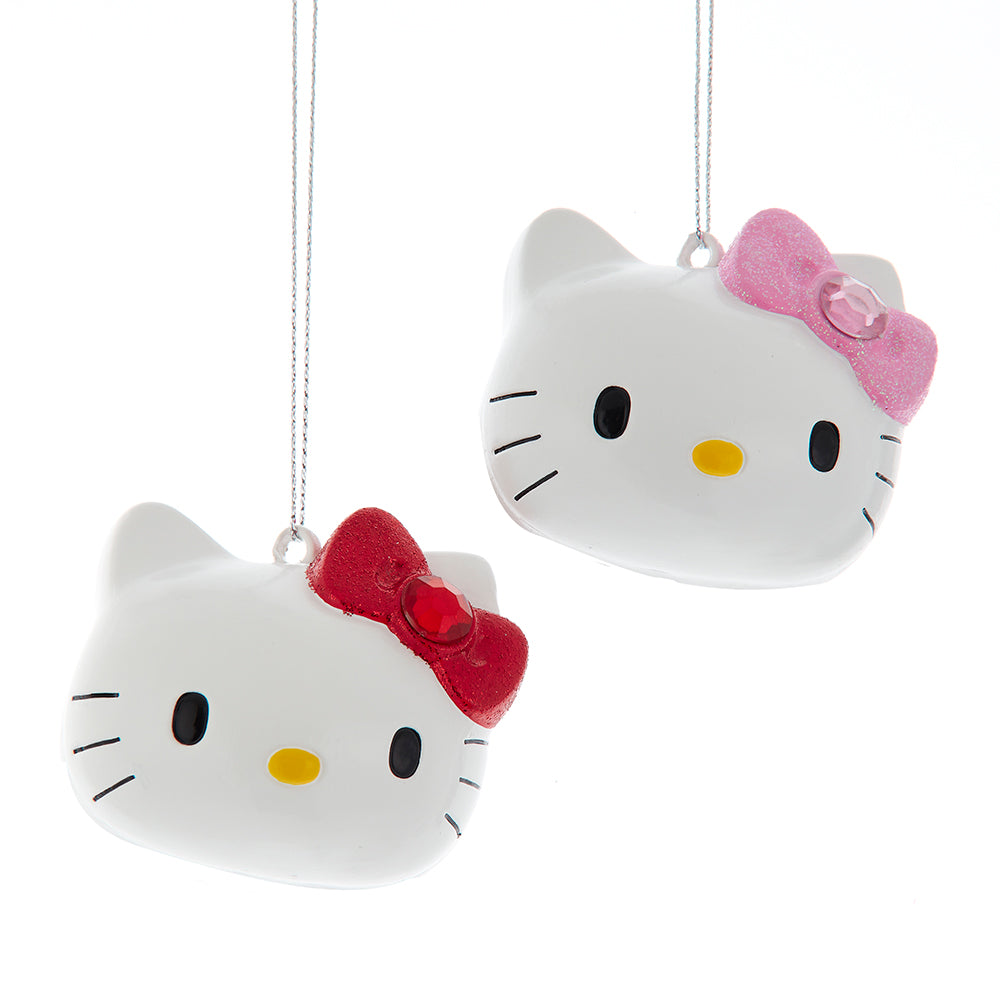 3-Inch Hello Kitty™ Ornaments – Set of 2: Cute Christmas Decorations for a Whimsical Touch