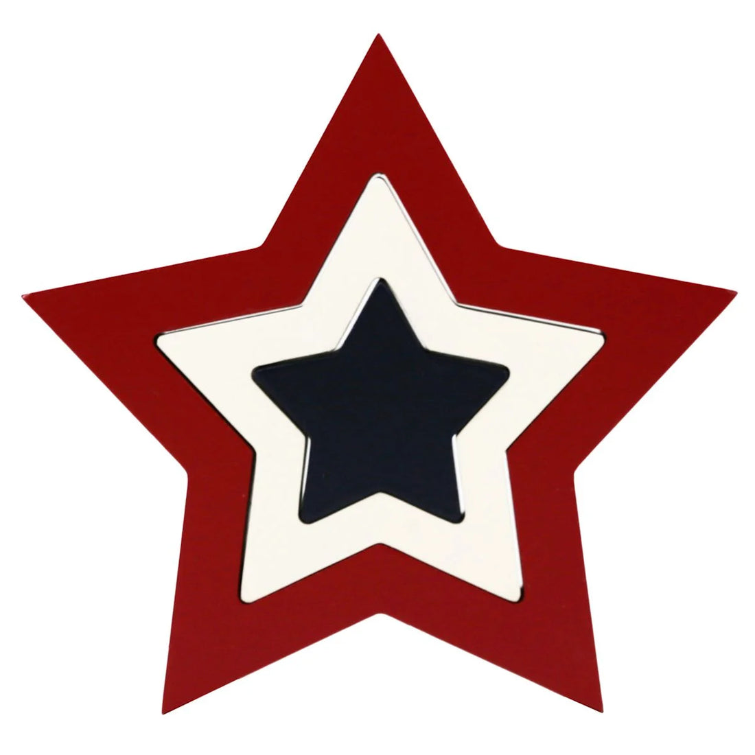 6' Patriotic Layered Star Decor – Red, White & Blue Americana Accent for 4th of July