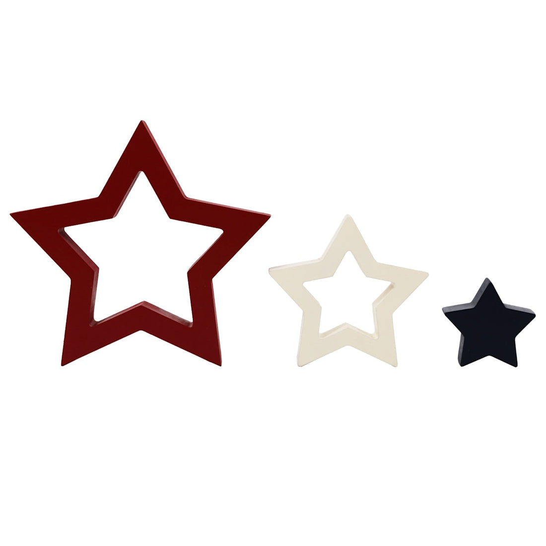 6' Patriotic Layered Star Decor – Red, White & Blue Americana Accent for 4th of July