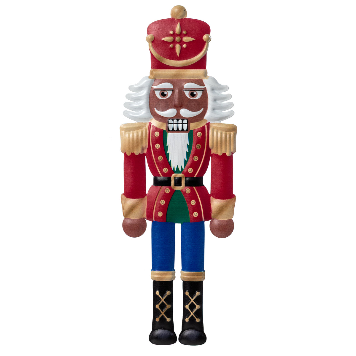 Classic 12″ African Amaerican Nutcracker Metal Wall Décor – Embossed Holiday Hanger