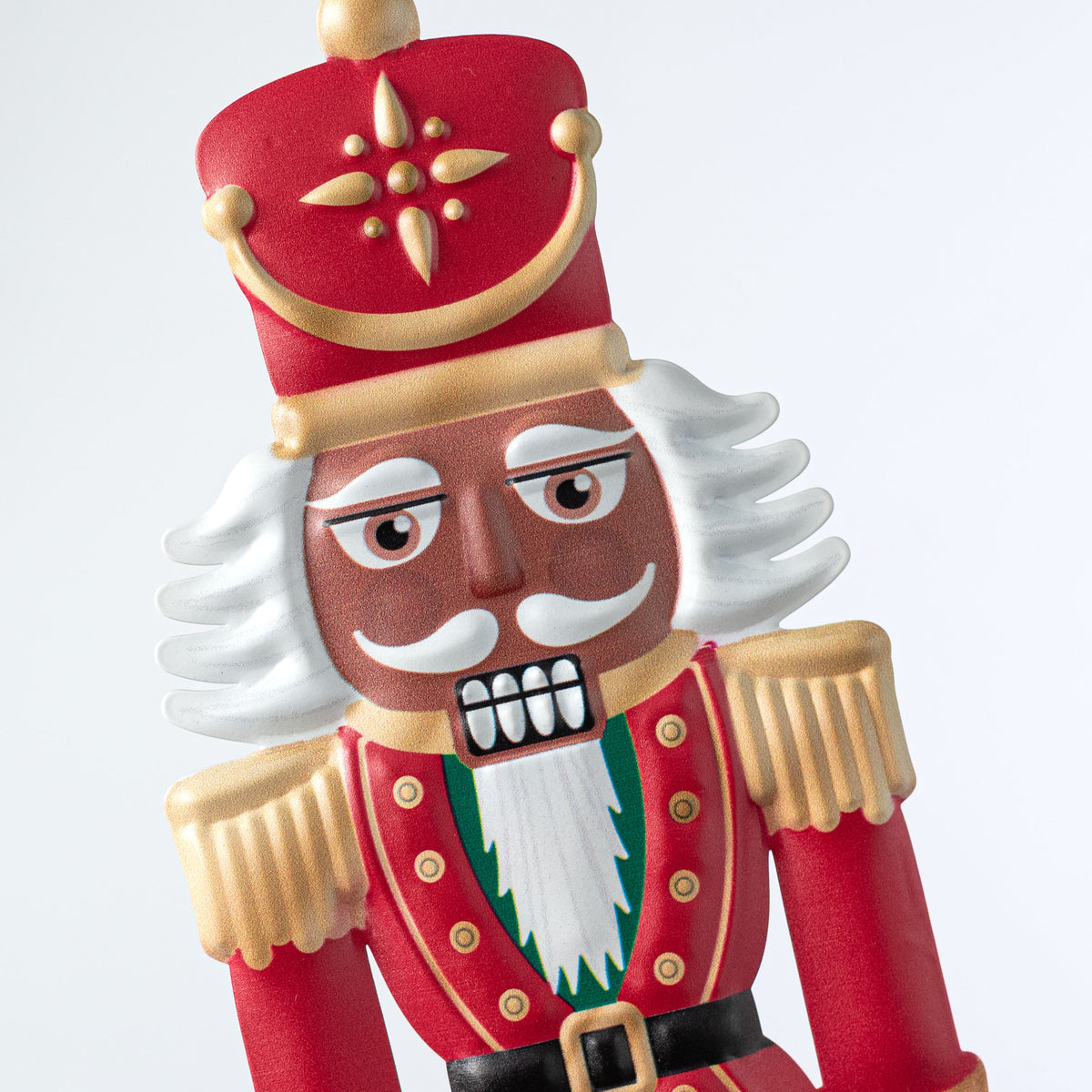 Classic 12″ African Amaerican Nutcracker Metal Wall Décor – Embossed Holiday Hanger