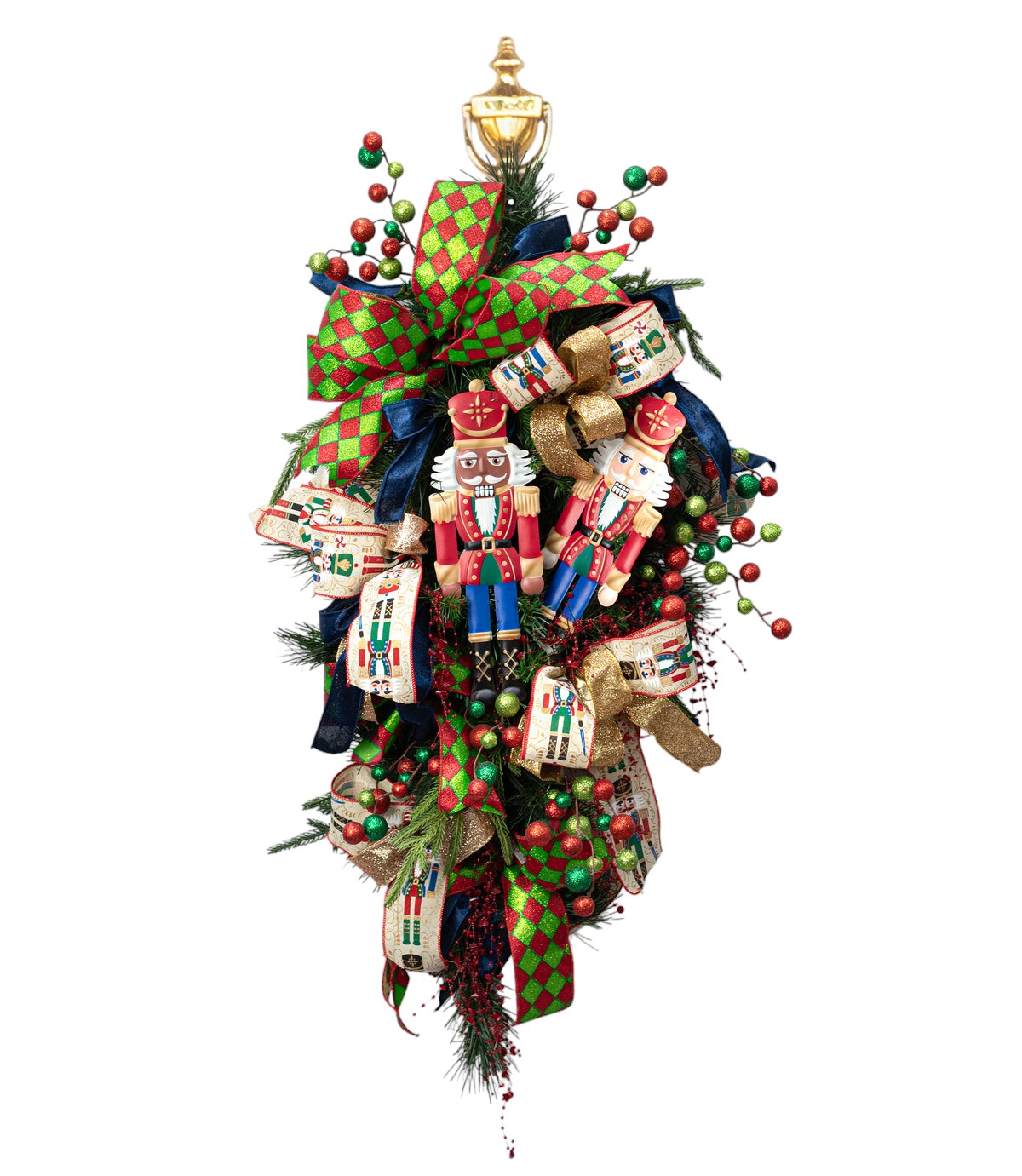 Classic 12″ African Amaerican Nutcracker Metal Wall Décor – Embossed Holiday Hanger