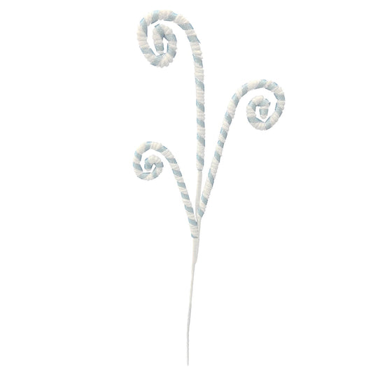 28" Pastel Curly Candy Cane Stem-Christmas Decoration Pick