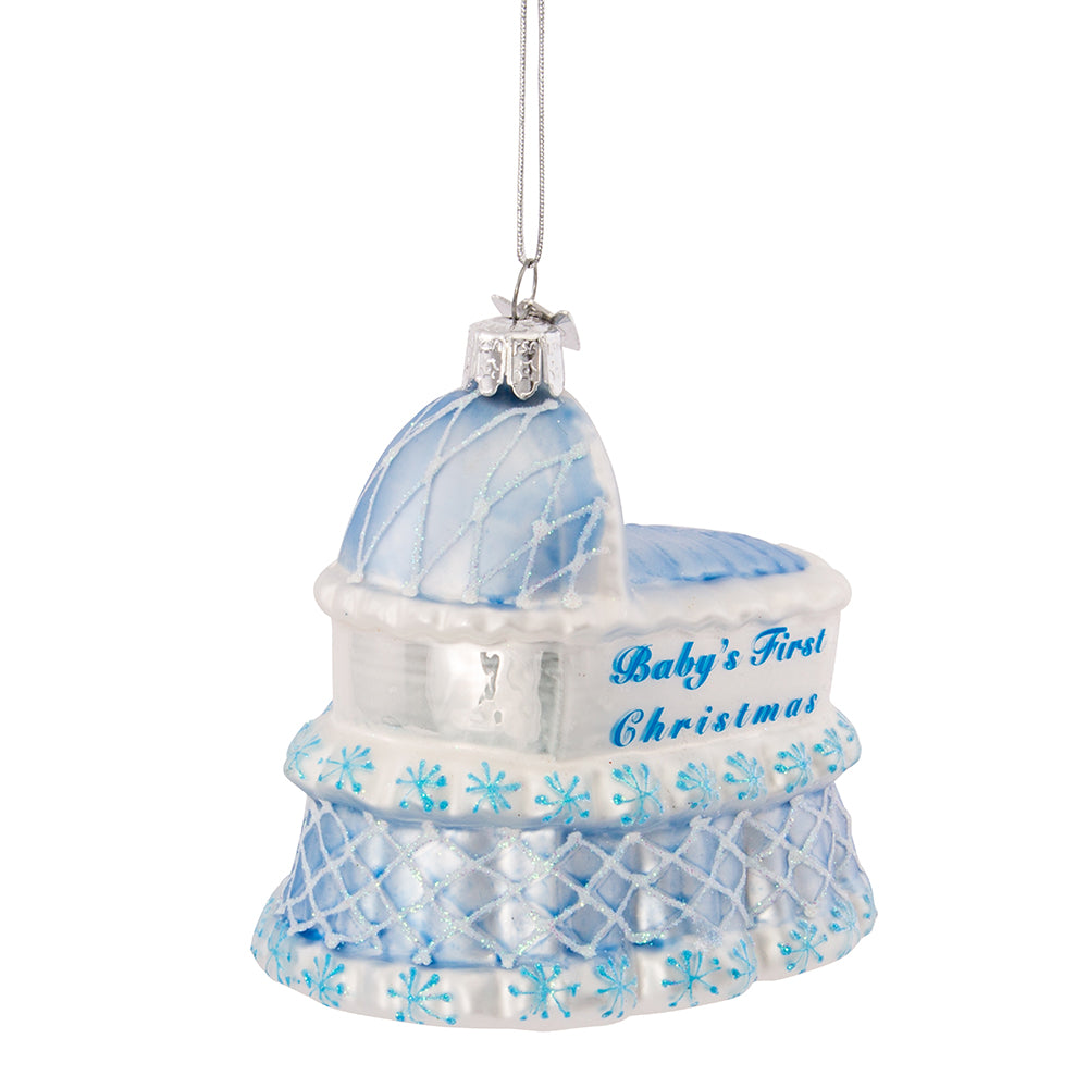 4" Noble Gems Baby Boy Glass Ornaments – 4 Piece Set – product image 7