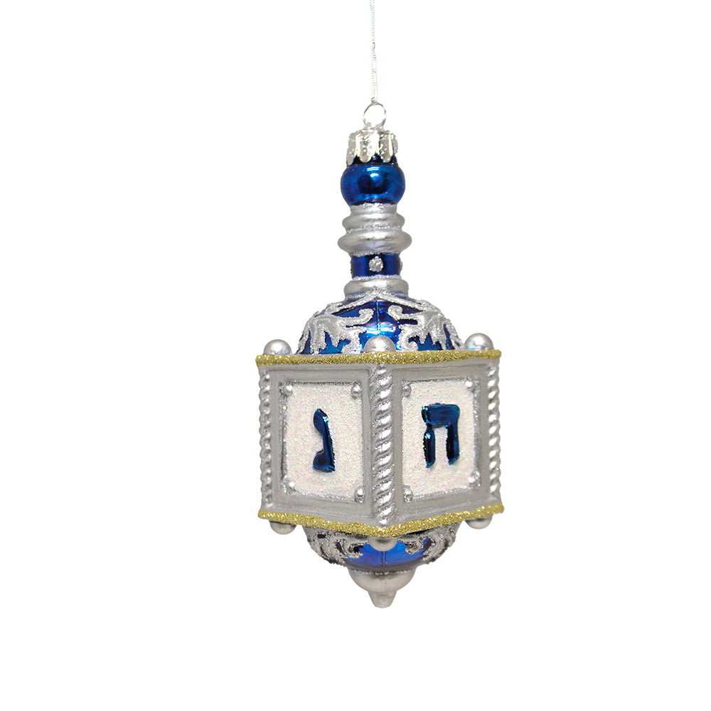 5-inch Noble Gems dreidel Hanukkah ornament