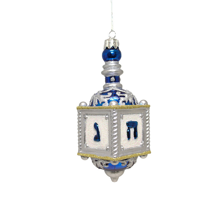 5-inch Noble Gems dreidel Hanukkah ornament