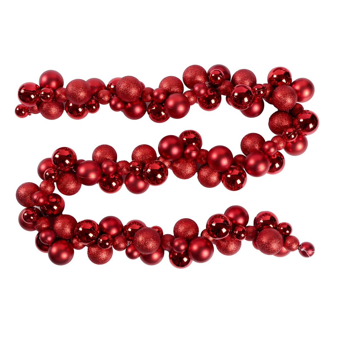 6 Ft Red Shatterproof Christmas Ball Garland