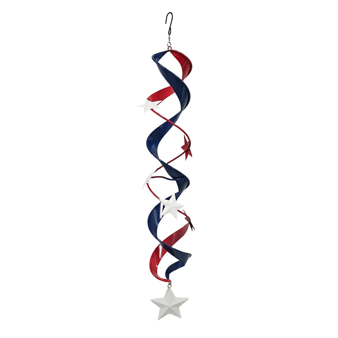 37-inch red white and blue patriotic metal wind chime