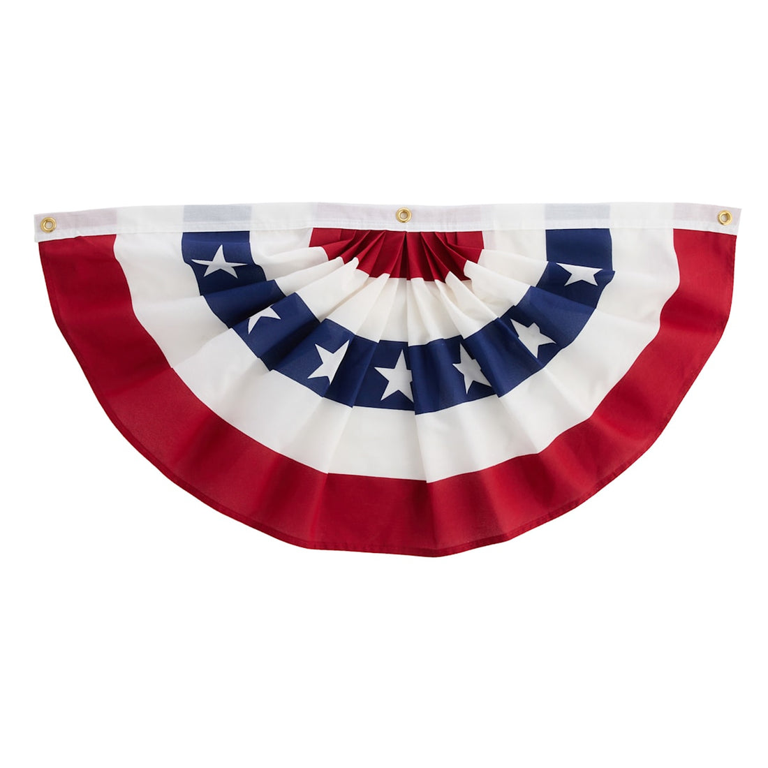 18 x 36-inch red white and blue stars and stripes bunting fan flag