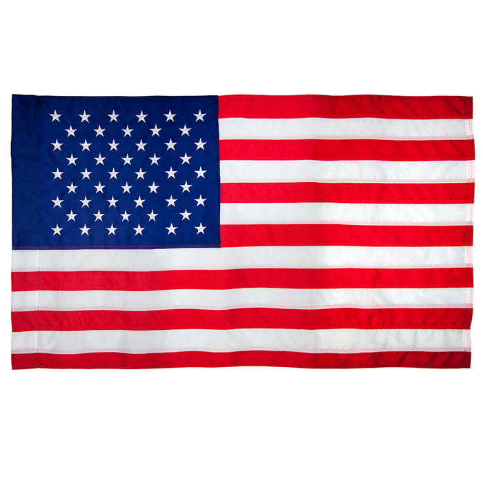2.5 x 4-foot American flag banner in red white and blue
