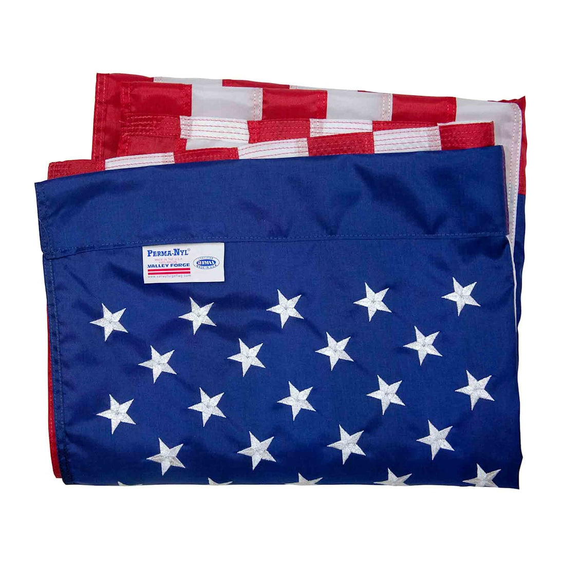 Patriotic American flag banner for porch or outdoor display alternate view