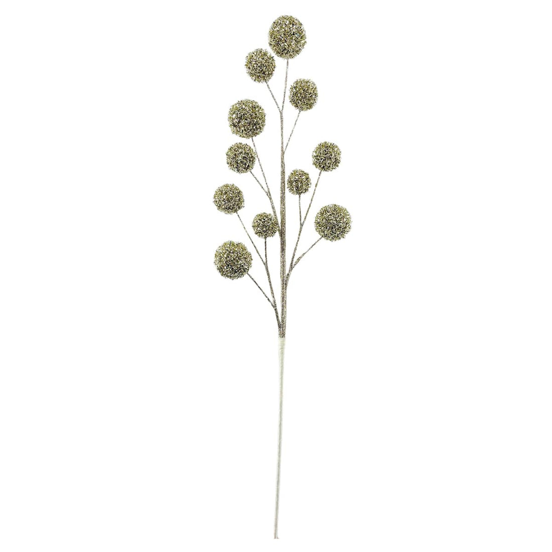 Gold 33-inch tinsel ball stem, sold as a set of two