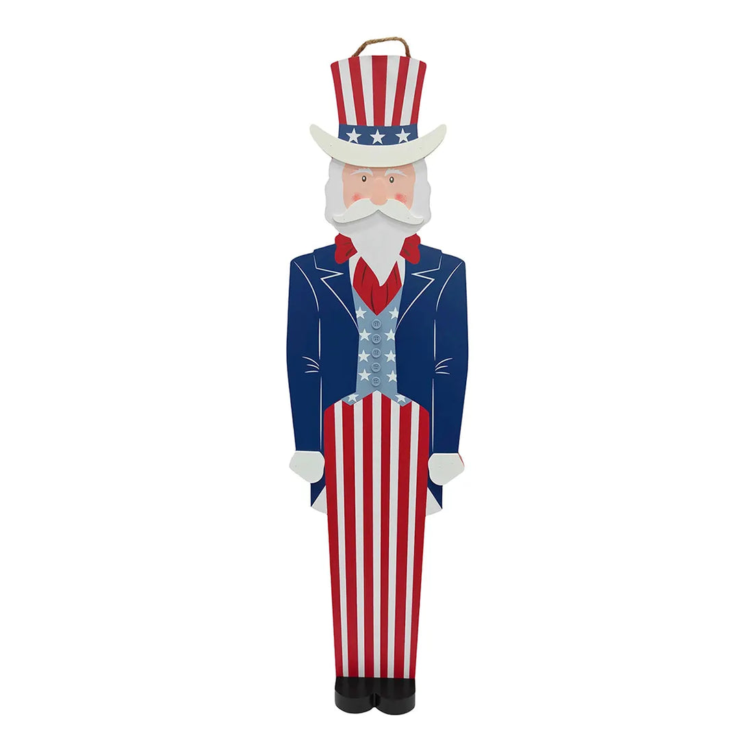 36-inch Uncle Sam red white and blue patriotic porch decoration