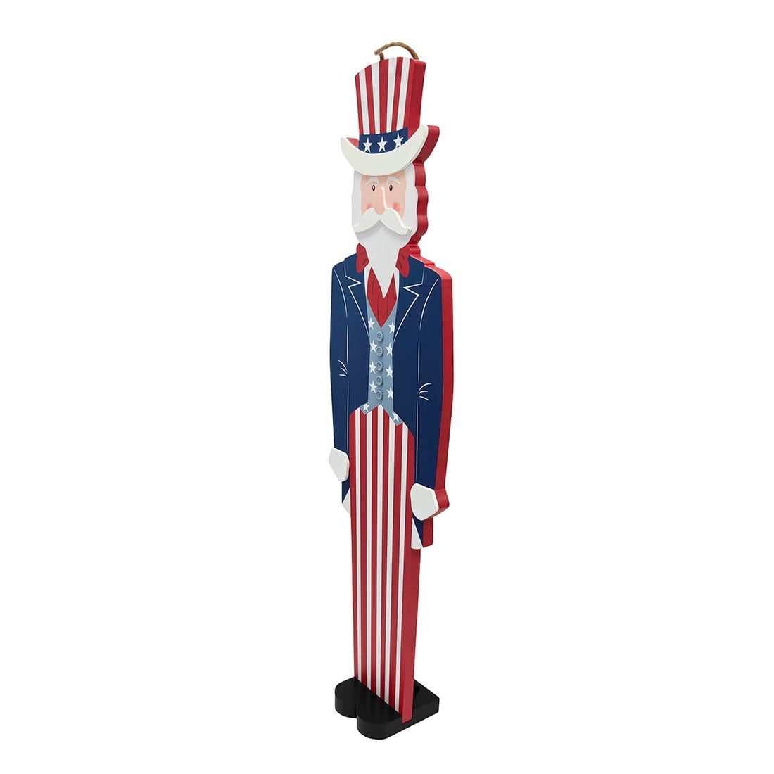 Uncle Sam patriotic porch decor alternate view