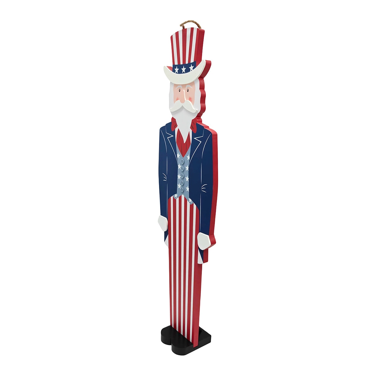 36" Uncle Sam Porch Decor – Patriotic Red White & Blue Outdoor Decoration